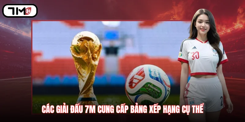 Các giải đấu 7M cung cấp bảng xếp hạng cụ thể